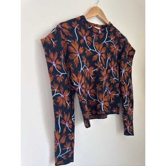 Ulla Johnson Twyla Bellflower Print Sweater, Size Small - Picture 4 of 7